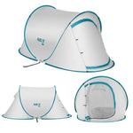 Pludmales telts NC3743 CAMPING POP UP TENT LIGHT GRAY NILS CAMP