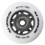 PU 64x24 82A WHITE MAT (4 szt.) + ABEC-9  (8 szt.) SET NILS EXTREME