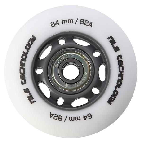 PU 64x24 82A WHITE MAT (4 szt.) + ABEC-9  (8 szt.) SET NILS EXTREME