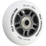 PU 76x24 82A WHITE MAT (4 szt.) + ABEC-9  (8 szt.) SET NILS EXTREME