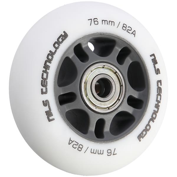 PU 76x24 82A WHITE MAT (4 szt.) + ABEC-9  (8 szt.) SET NILS EXTREME