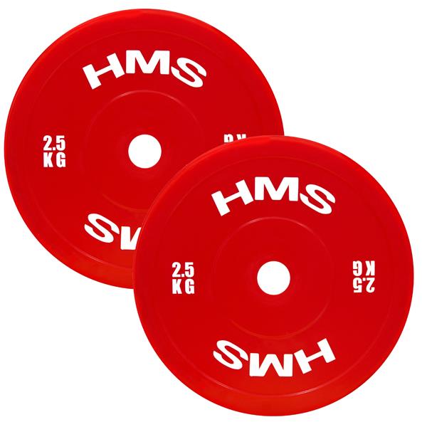 Svara diski TPP02 RED PE OLYMPIC PLATE 2 x 2.5 KG HMS
