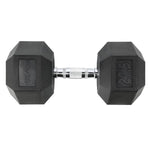 Hantele HEX PRO BLACK 27.5 KG HMS (1 gab.)