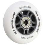 PU 80x24 82A WHITE MAT (4 szt.) + ABEC-9  (8 szt.) SET NILS EXTREME