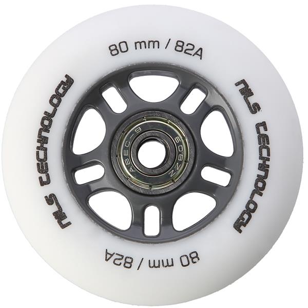 PU 80x24 82A WHITE MAT (4 szt.) + ABEC-9  (8 szt.) SET NILS EXTREME