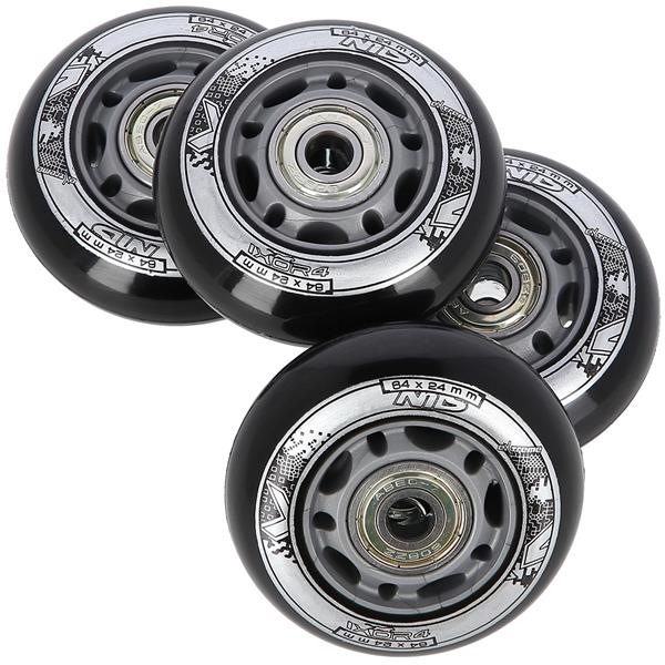 PU 64x24 82A BLACK N (4 gab.) + ABEC-9  (8 gab.) SET NILS EXTREME
