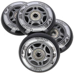 PU 72x24 82A BLACK N (4 szt.) + ABEC-9  (8 szt.) SET NILS EXTREME