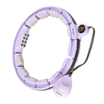 Vingrošanas aplis ar atsvaru HHM13 HULA HOOP VIOLET MAGNETIC WITH WEIGHT + COUNTER HMS