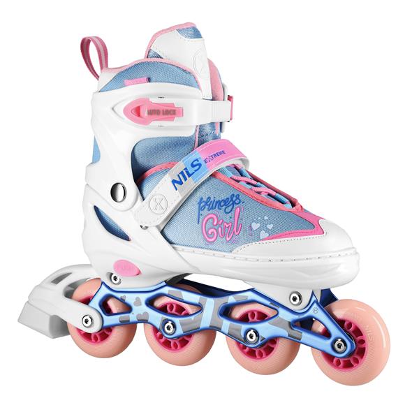 Skrituļslidas NA18168A IN-LINE SKATES PRINCESS WHITE SIZE S(31-34) NILS EXTREME