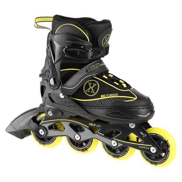 NA11008 BLACK/YELLOW SIZE L (39-42)  IN-LINE Skrituļslidas  NILS EXTREME