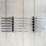 Statīvs svara stieņiem STR46 WALL MOUNTED OLIMPIC BARBELL RACK HMS