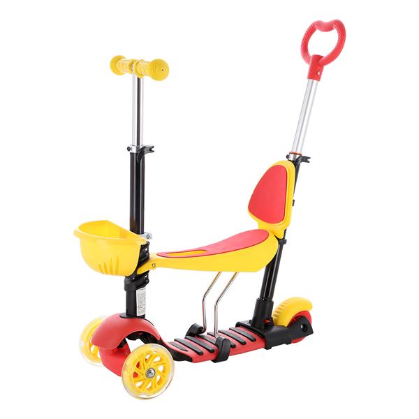 HLB07  4in1 BLACK-YELLOW-RED Skrejritenis SIGNA
