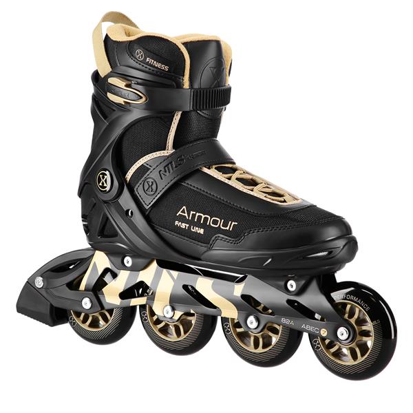 Skrituļslidas NA22151 INLINE SKATES ARMOUR BLACK GOLD SIZE 44  NILS EXTREME