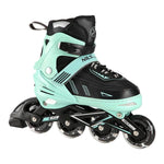 Skrituļslidas NA11230A GREEN LED SIZE L(39-42) IN-LINE SKATES NILS EXTREME