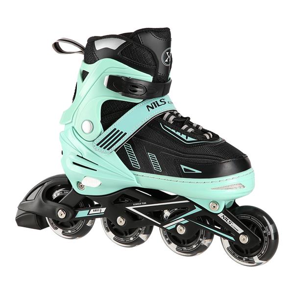 Skrituļslidas NA11230A GREEN LED SIZE XL(43-45) IN-LINE SKATES NILS EXTREME