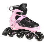 Skrituļslidas NA11230A PINK LED SIZE M(35-38) IN-LINE SKATES NILS EXTREME