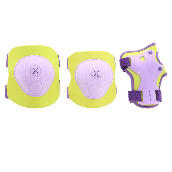 Elkoņu, ceļu un plaukstas sargi H704 IZMĒRS M PURPLE-LIME NILS EXTREME