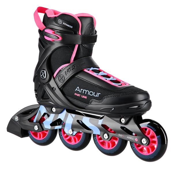 Skrituļslidas NA22151 INLINE SKATES ARMOUR BLACK PINK SIZE 43  NILS EXTREME