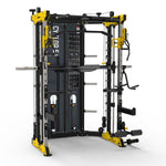 Daudzfunkcionālais trenažieris CYKLOP 5 SMITH MACHINE WITH WEIGHT STACK SEMI COMERCIAL HMS
