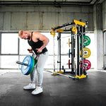 Daudzfunkcionālais trenažieris CYKLOP 5 SMITH MACHINE WITH WEIGHT STACK SEMI COMERCIAL HMS