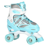 Skrituļslidas NQ1002 WHITE-BLUE SIZE M (35-38)  ROLLER SKATES NILS EXTREME