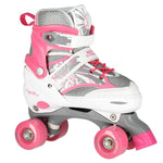 Skrituļslidas NQ1002 PINK-WHITE SIZE M (35-38)  ROLLER SKATES NILS EXTREME
