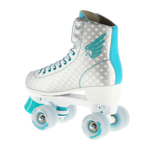 NQ14198 SILVER-TURQUOISE SIZE 36 Skrituļslidas NILS EXTREME