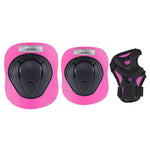 Ceļa un plaukstas sargi H210 SIZE L  BLACK-PINK PROTECTORS SET NILS EXTREME