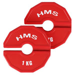 Universālie svara diski TSN100 PLATE FOR STRENGTH AND FITNESS TRAINING OVERLAY TYPE 2 x 1 KG HMS