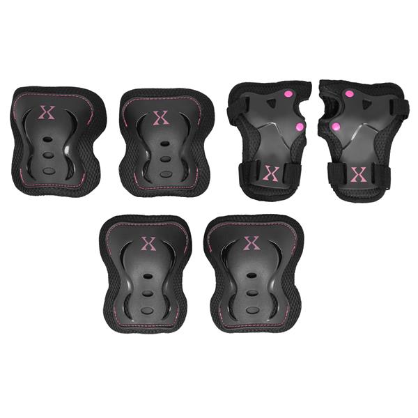 Aizsargi H320 SIZE XL BLACK-PINK PROTECTORS SET NILS EXTREME