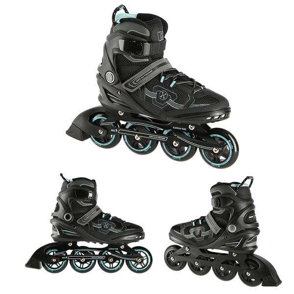 NA9157 BLACK-MINT SIZE 45 IN-LINE Skrituļslidas NILS EXTREME