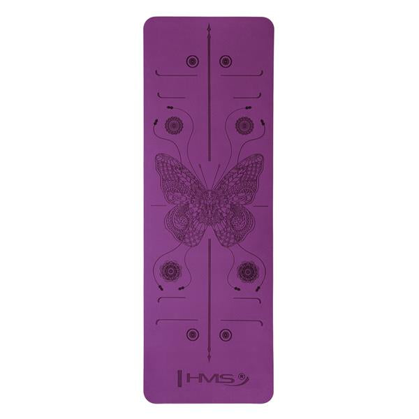 Jogas paklājiņš YM10 YOGA MAT TPE VIOLET HMS