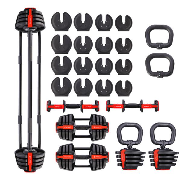 Hanteļu komplekts SGR18 PRO SET 3IN1 DUMBBELL 20 KGS HMS
