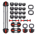 Hanteļu komplekts SGR18 PRO SET 3IN1 DUMBBELL 20 KGS HMS