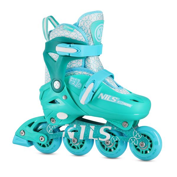 Regulējamas skrituļslidas NA13102 IN-LINE SKATES  FILO GREEN SIZE M(34-37) NILS EXTREME