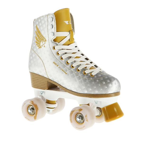 NQ14198 SILVER-GOLD SIZE 37 Skrituļslidas NILS EXTREME