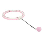 Vingrošanas aplis HHW06 PINK HULA HOOP WITH WEIGHT + COUNTER HMS