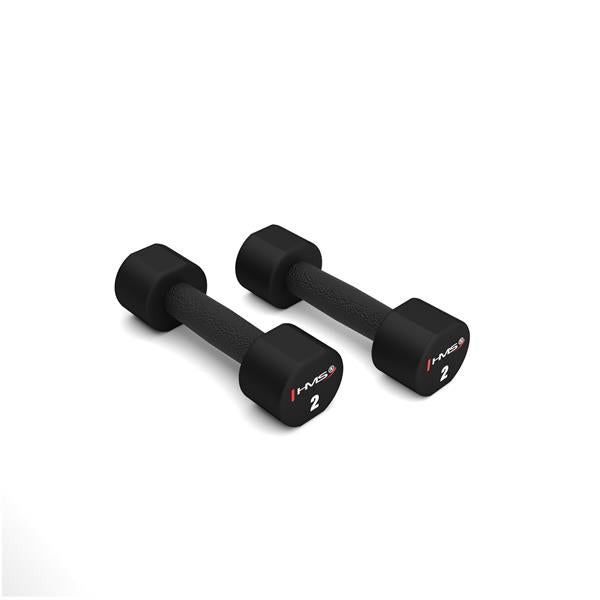 Hanteles HPT02 2 x 2 KG POLYURETHANE DUMBBELLS TPU HMS