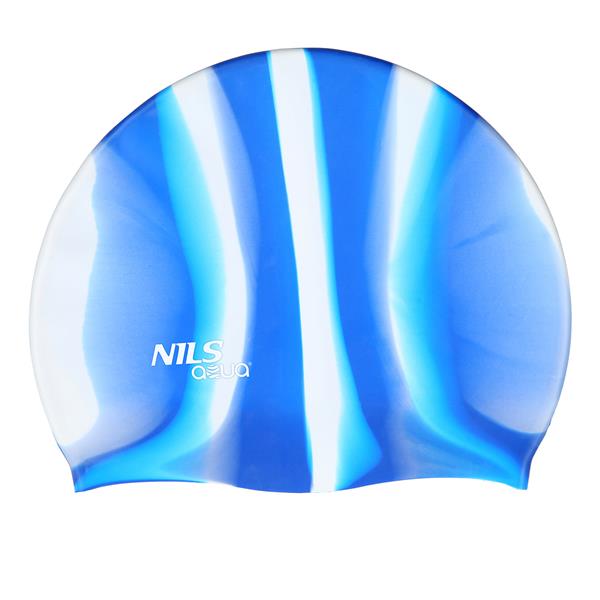 Peldēšanas cepure SILIKONA ZEBRA MI10 NILS AQUA