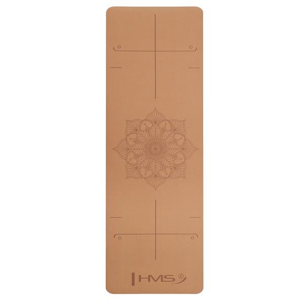 Jogas paklājiņš korķa pārklājums YM11 YOGA MAT TPE CORK HMS