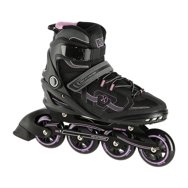 NA9157 BLACK-PURPLE SIZE 43 IN-LINE Skrituļslidas NILS EXTREME