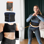 Komplekts SET HULA HOOP MAGNETIC WHITE/ORANGE HHM21 WITH WEIGHT + COUNTER HMS + SLIMMING BELT BR1313