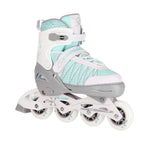 NH11912 A 2IN1 WHITE-MINT SIZE S(31-34) IN-LINE SKRITRUĻSLIDAS/HOKEJS SLIDAS