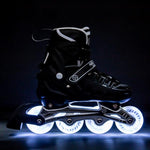 NH10905 4in1 BLACK LED IZMĒRS L(39-42) Skrituļslidas/Slidas NILS EXTREME