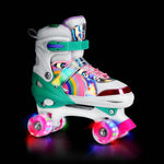 Skrituļslidas NQ0187 LED ROLLER SKATES RAINBOW SIZE. L(39-41) NILS EXTREME