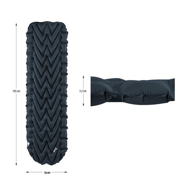 Piepūšams paklājiņš NC4005 DARK GRAY TOURIST MAT NILS CAMP
