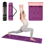Jogas paklājiņš YM10 YOGA MAT TPE VIOLET HMS
