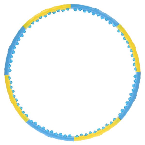 Vingrošanas aplis HHP022 YELLOW-BLUE HULA HOOP 110CM HMS