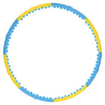 Vingrošanas aplis HHP022 YELLOW-BLUE HULA HOOP 110CM HMS