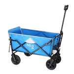 Saliekami kempinga ratiņi NC1606 FOLDING WAGON GRAY-BLUE NILS CAMP